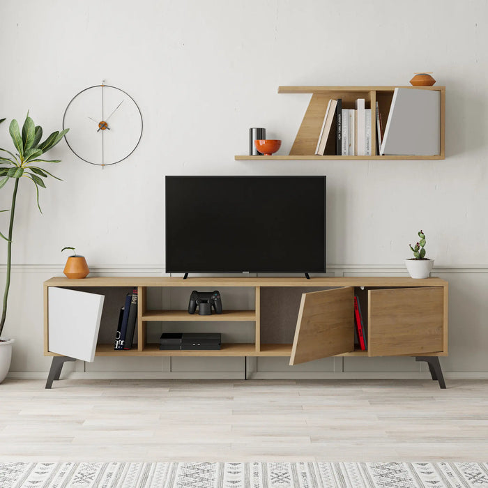 Mourah Fiona Tv Unit Up To 70 Inches With Storage - 2 Years Warranty
