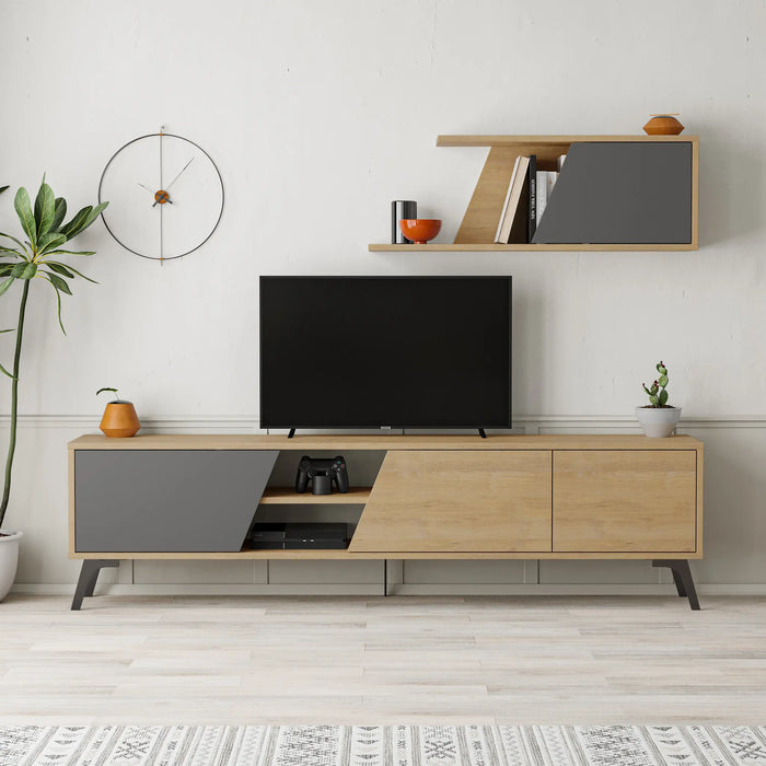 Mourah Fiona Tv Unit Up To 70 Inches With Storage - 2 Years Warranty