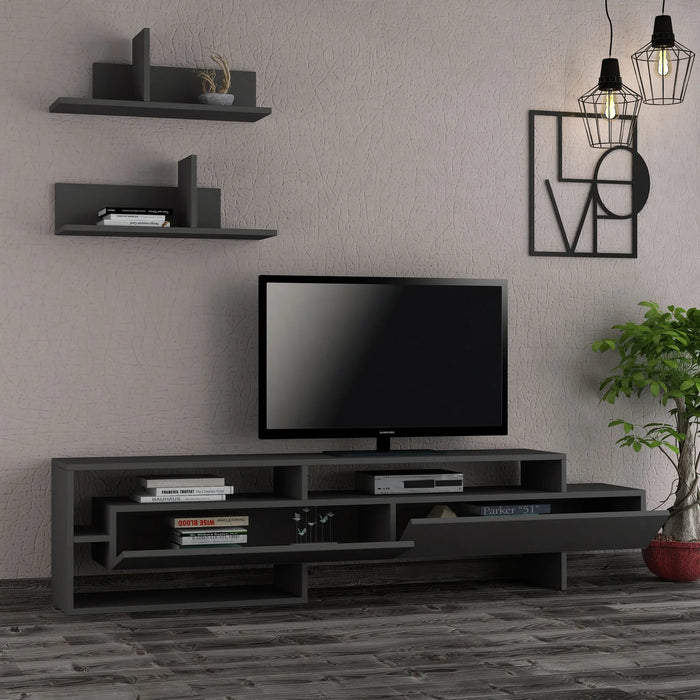 Mourah Gara Tv Unit Up To 60 Inches With Storage - 2 Years Warranty