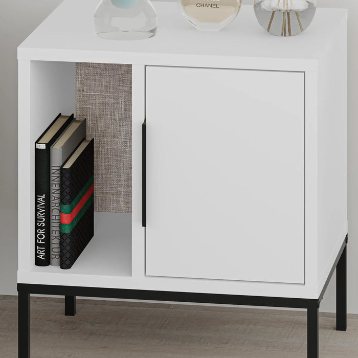 Mourah Glynn Nightstand With U Leg - 2 Years Warranty