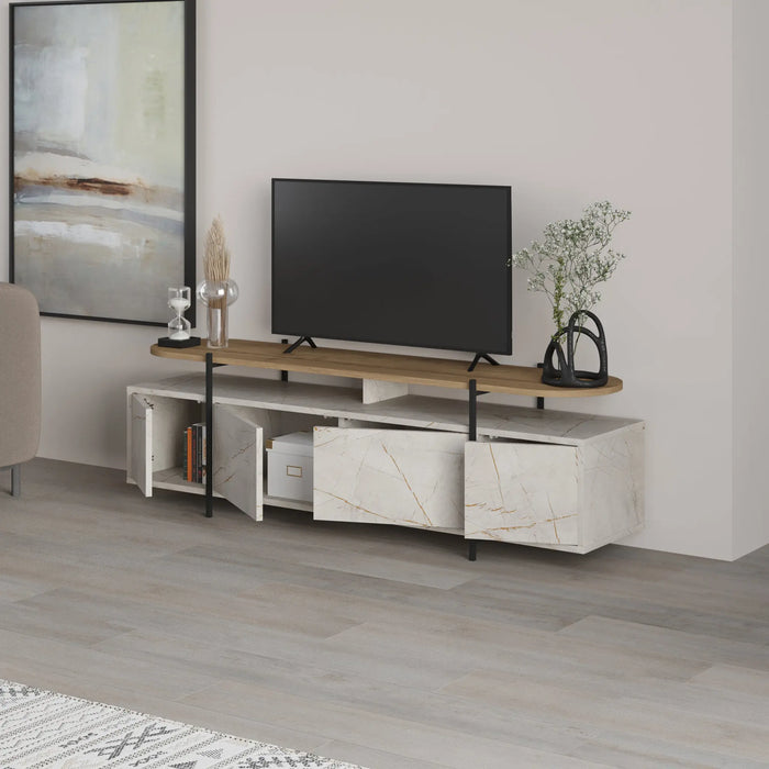 Mourah Hanley Tv Stand Up To 65 Inches With Storage - 2 Years Warranty