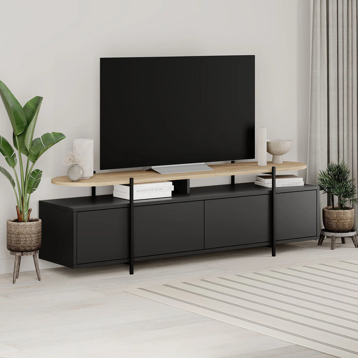 Mourah Hanley Tv Stand Up To 65 Inches With Storage - 2 Years Warranty