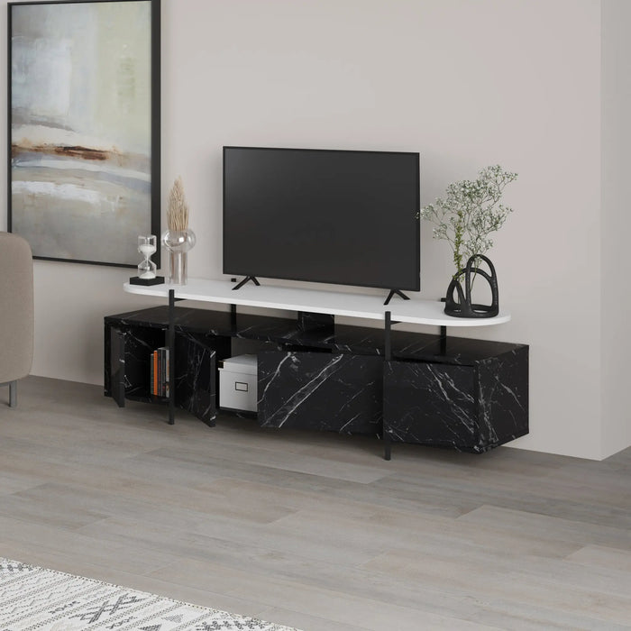 Mourah Hanley Tv Stand Up To 65 Inches With Storage - 2 Years Warranty