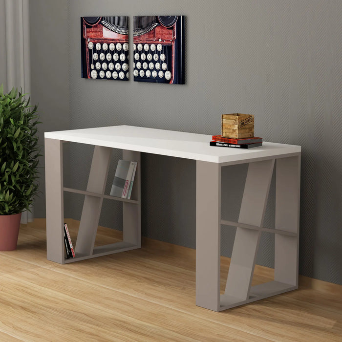 Mourah Honey Working Table With Storage