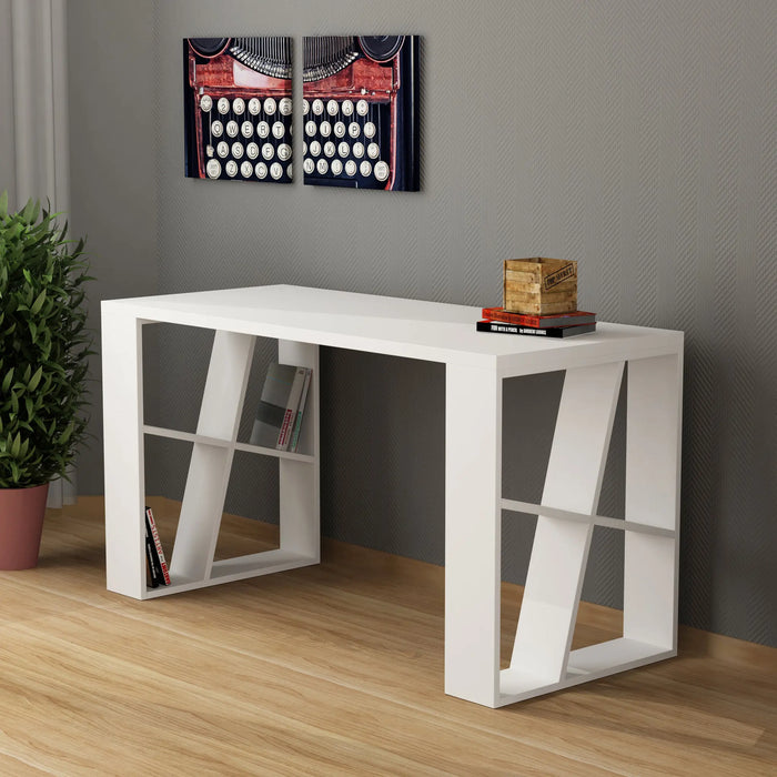 Mourah Honey Working Table With Storage