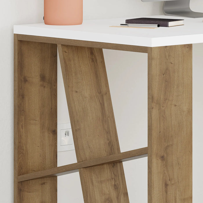 Mourah Honey Working Table With Storage
