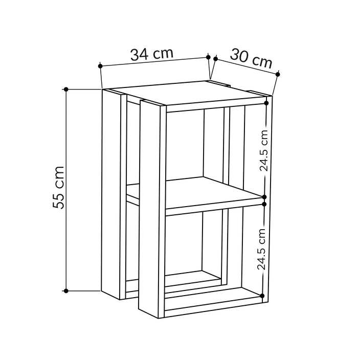 Mourah Lonie Nightstand  - 2 Years Warranty