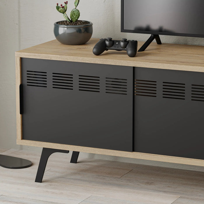 Mourah Lulia Tv Stand Up To 55 Inches With Storage - Oak - 2 Years Warranty