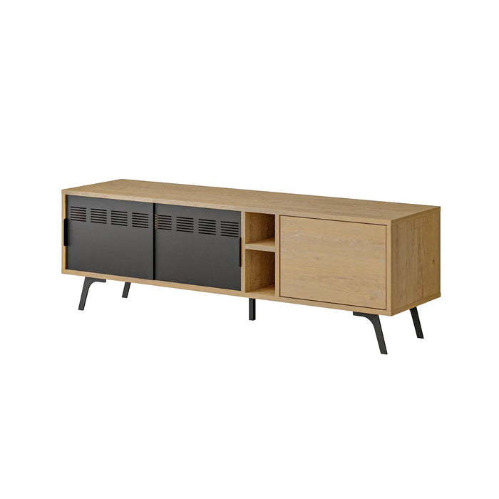 Mourah Lulia Tv Stand Up To 55 Inches With Storage - Oak - 2 Years Warranty