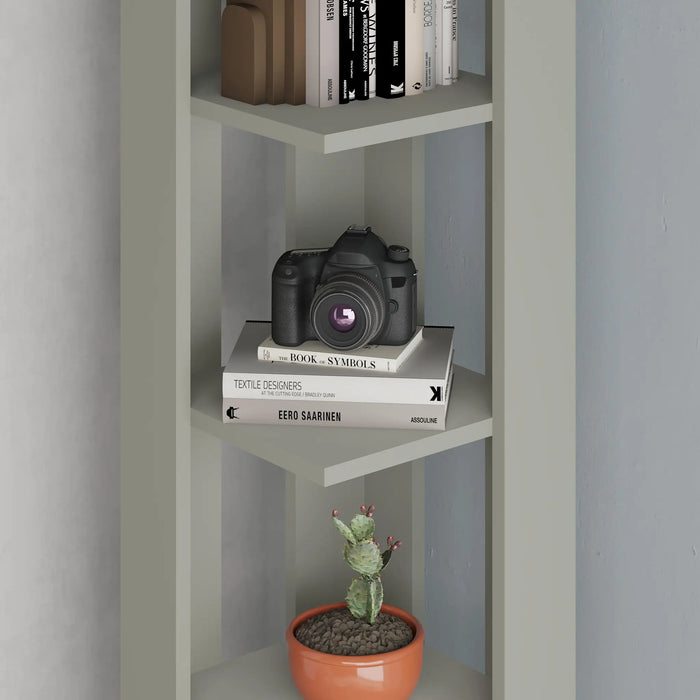 Mourah Nati Corner Bookcase - 2 Years Warranty