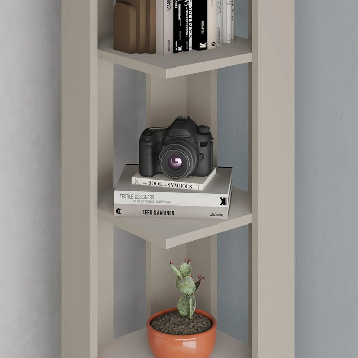 Mourah Nati Corner Bookcase - 2 Years Warranty