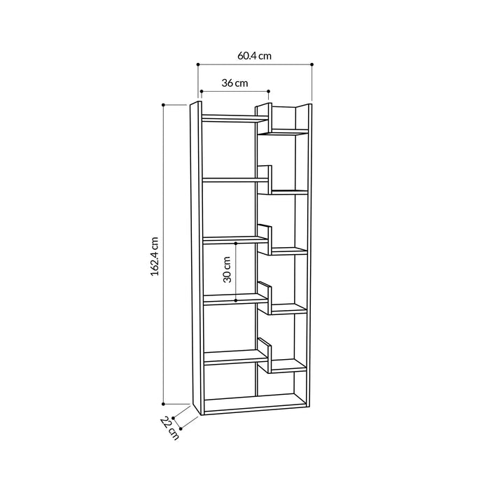 Mourah Oppa Bookcase - 2 Years Warranty