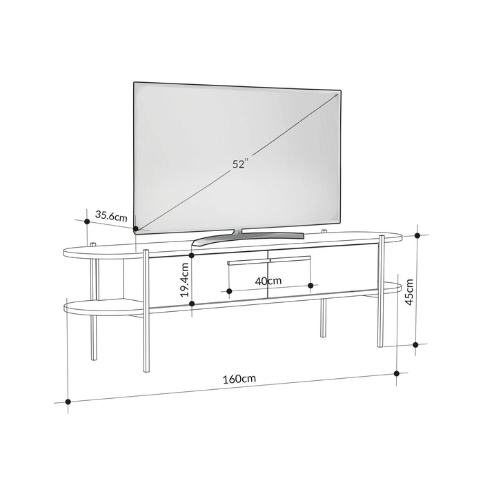 Mourah Otis Tv Stand Up To 65 Inches With Storage - 2 Years Warranty