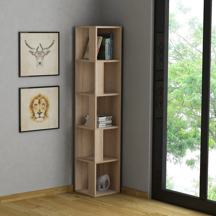 Mourah Piano Corner Bookcase - 2 Years Warranty
