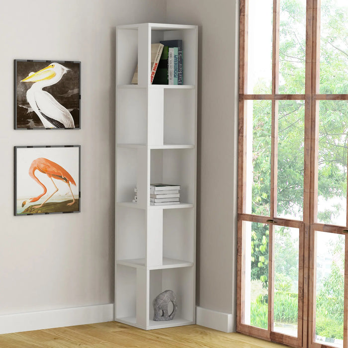 Mourah Piano Corner Bookcase - 2 Years Warranty