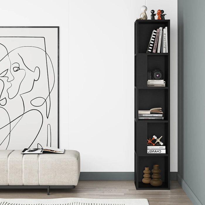 Mourah Piano Corner Bookcase - 2 Years Warranty