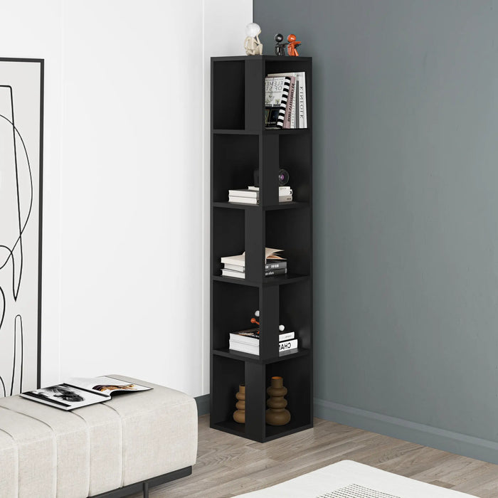 Mourah Piano Corner Bookcase - 2 Years Warranty
