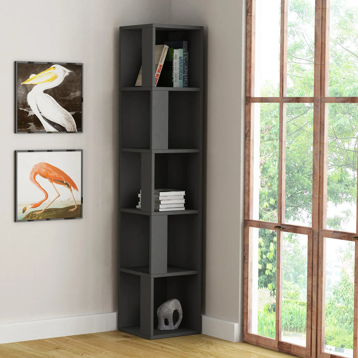 Mourah Piano Corner Bookcase - 2 Years Warranty