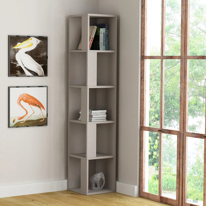 Mourah Piano Corner Bookcase - 2 Years Warranty