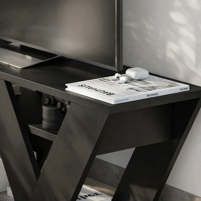 Mourah Pipralla Tv Stand Up To 43 Inches With Storage - 2 Years Warranty