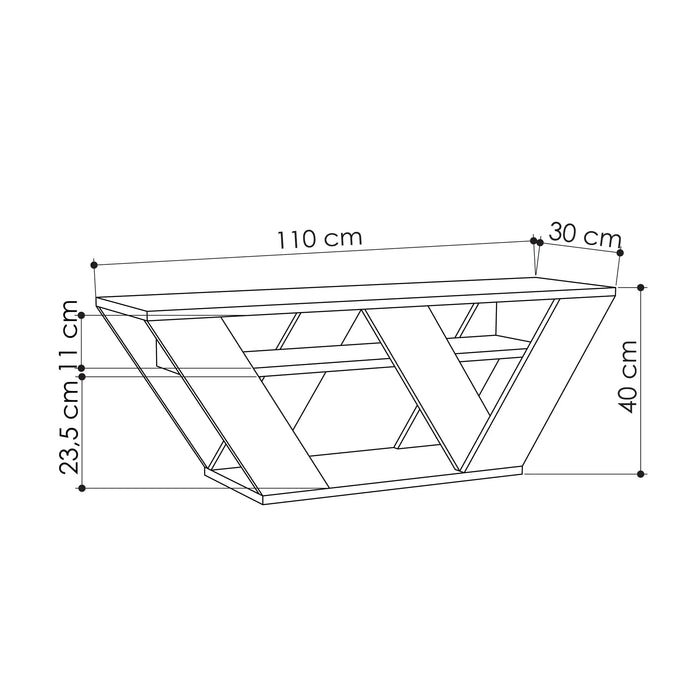 Mourah Pipralla Tv Stand Up To 43 Inches With Storage - 2 Years Warranty