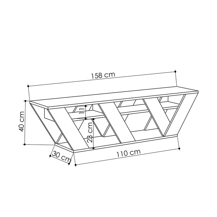 Mourah Ralla Tv Stand Up To 65 Inches With Storage - 2 Years Warranty