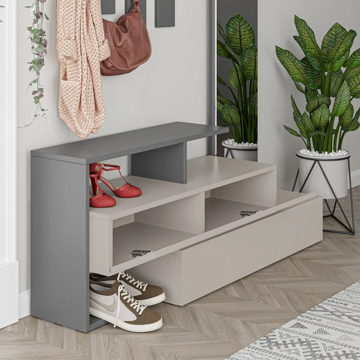 Mourah Ramda Hall Stand & Shoe Cabinet - 8 Pairs - 2 Years Warranty