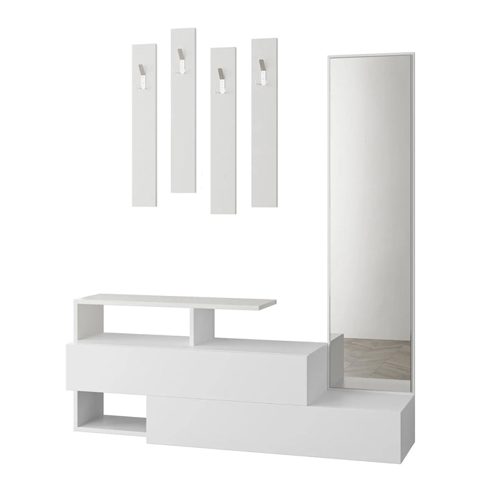 Mourah Ramda Hall Stand & Shoe Cabinet - 8 Pairs - 2 Years Warranty