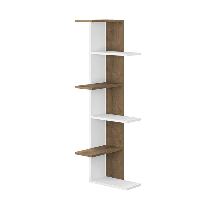 Mourah Saso Corner Bookcase - 2 Years Warranty