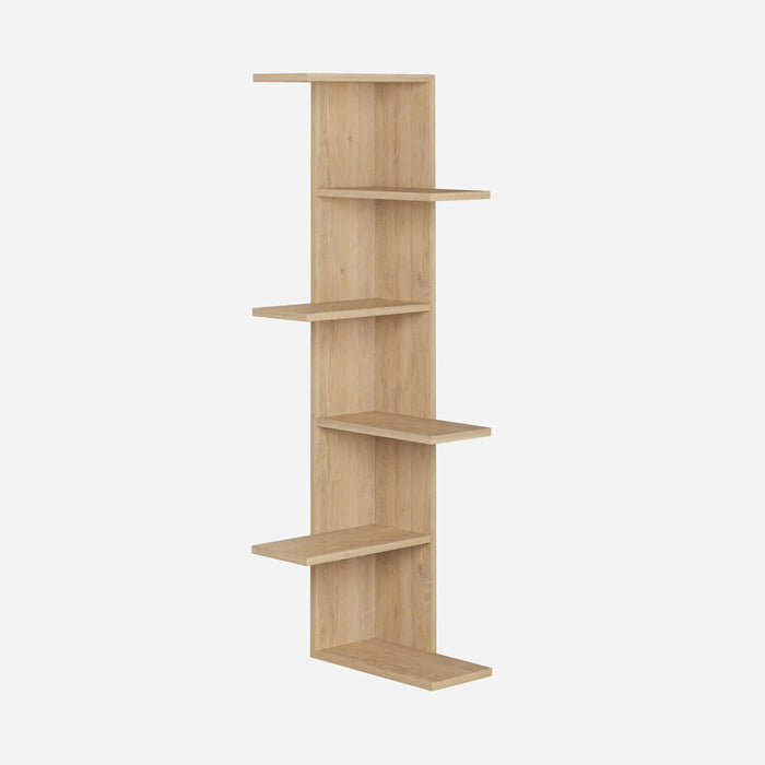 Mourah Saso Corner Bookcase - 2 Years Warranty