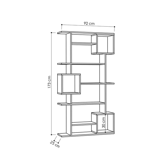 Mourah Soto Bookcase - 2 Years Warranty
