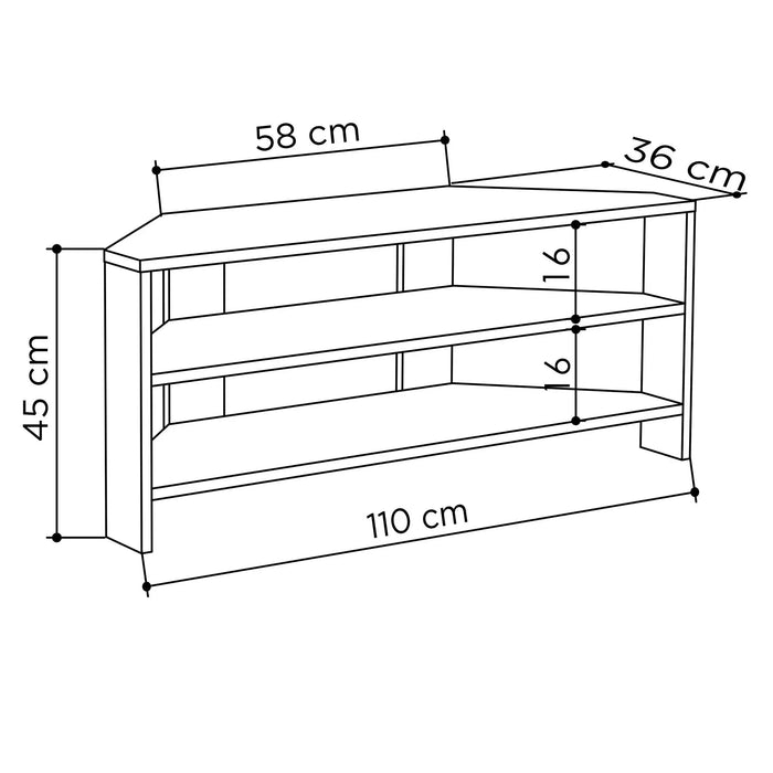 Mourah Thales Tv Stand Up To 43 Inches With Storage - 2 Years Warranty