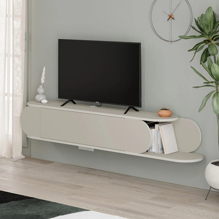 Mourah Tone Tv Stand Up To 65 Inches With Storage - 2 Years Warranty