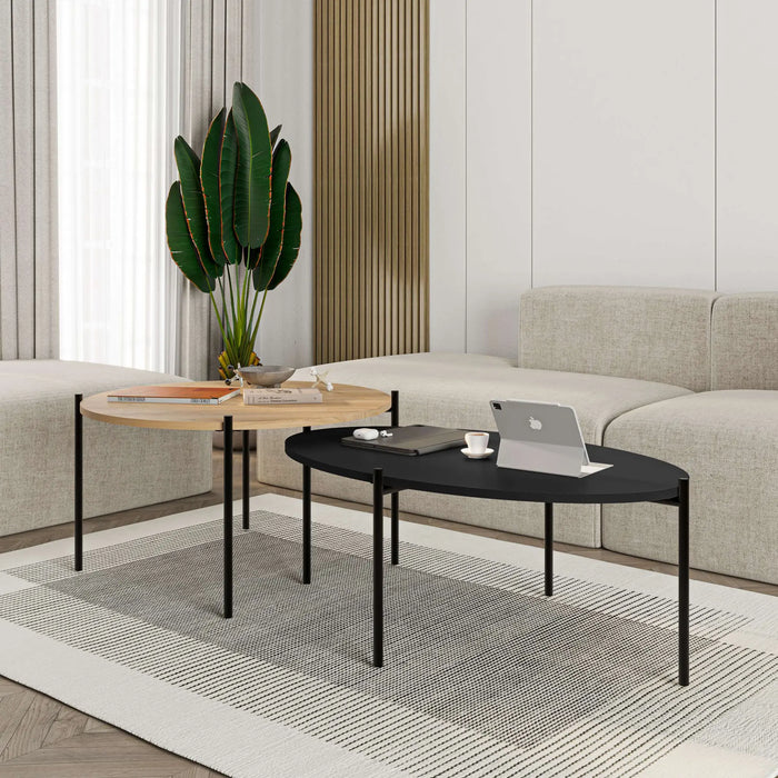 Odelia Coffee Table ( Round And Oval Tables) - 2 Years Warranty