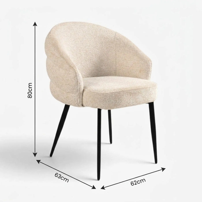 Nitai Dining Chair Ivory