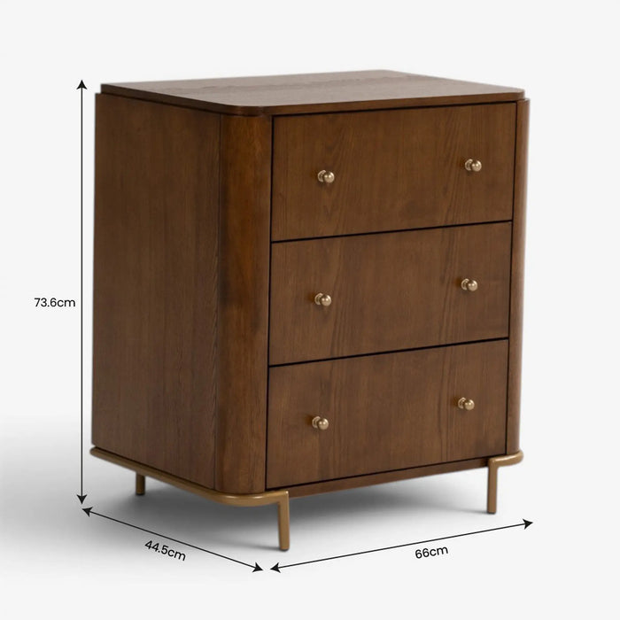 Alexis Bedside Table Natural
