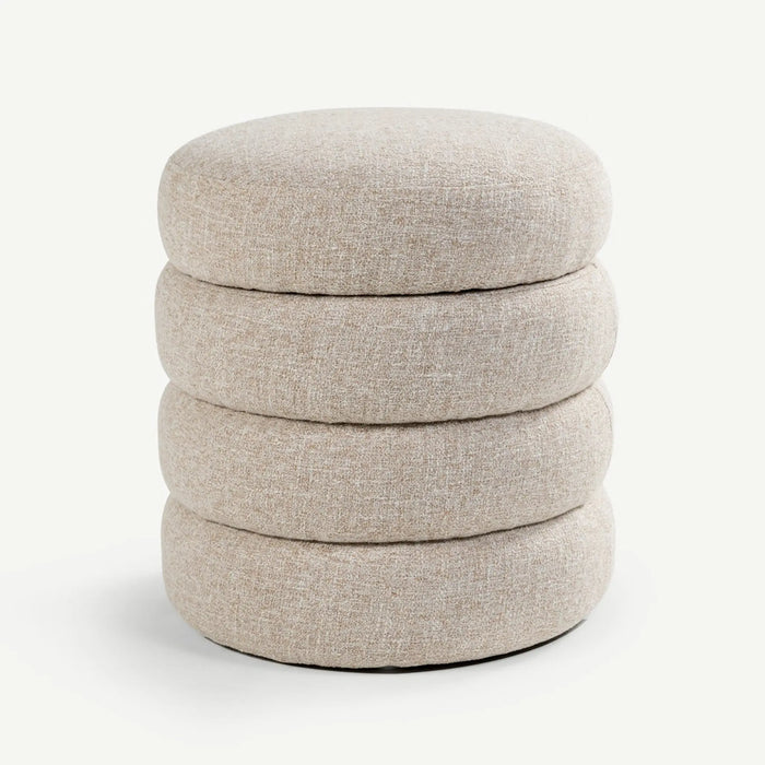 Alliot Stool with Storage Grey