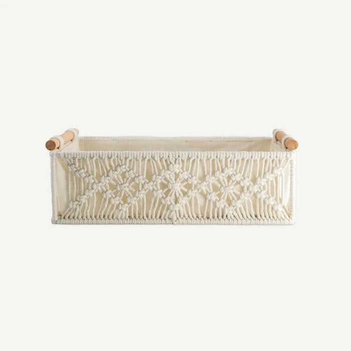 Annah Basket 34x17cm -Ivory