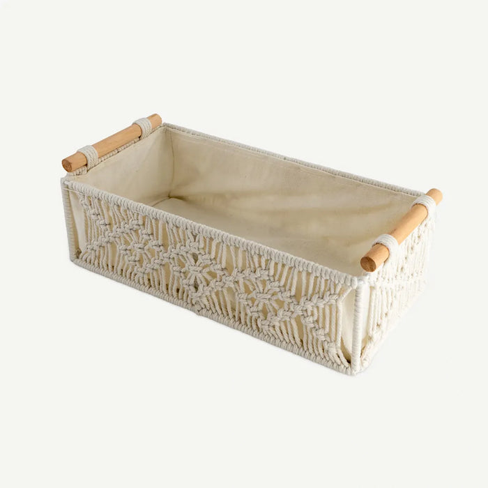 Annah Basket 34x17cm -Ivory