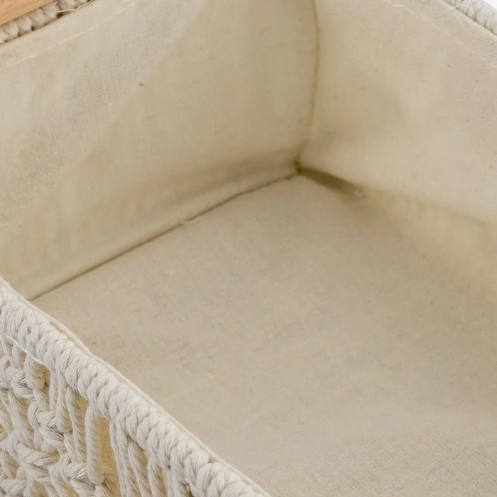 Annah Basket 34x17cm -Ivory