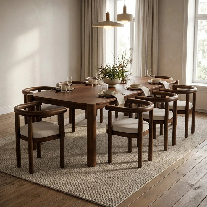 Cadre 8 Seater Dining Table Walnut OC Home