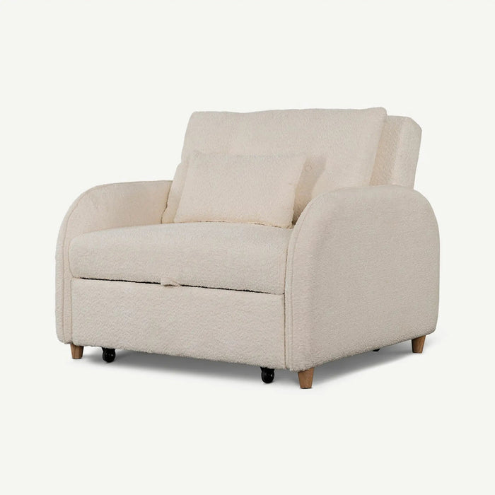 Caelan 1 Seater Sofa Bed Ivory OC Home