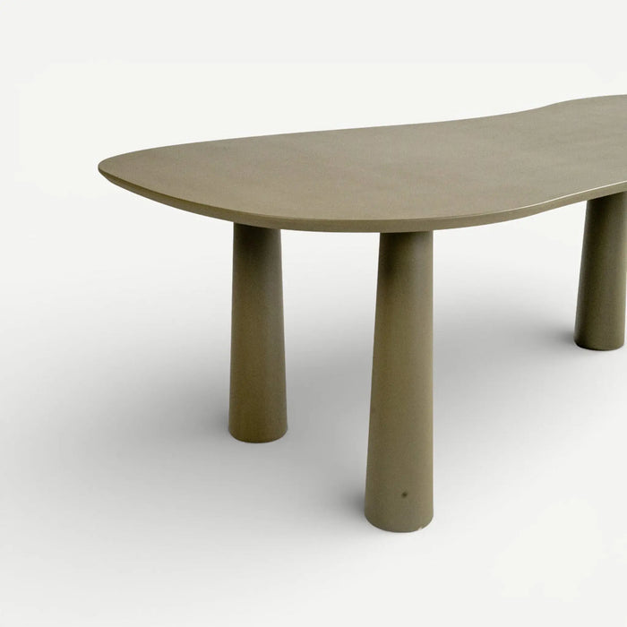 Dantley 6 Seater Dining Table Olive Green
