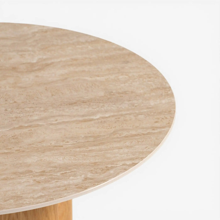 Delory Round End Table Multi Color
