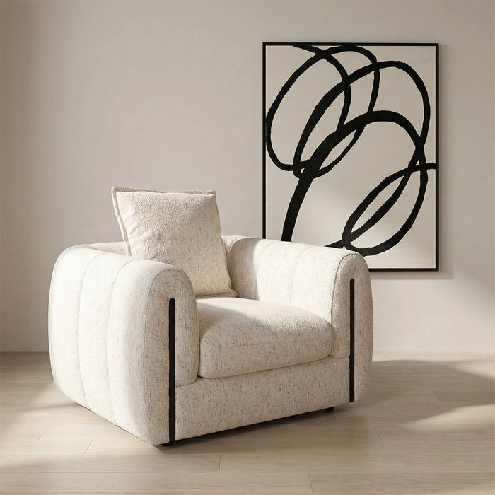 Eliney 1 Seater Sofa Beige