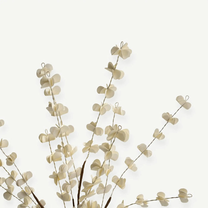 Eucalyptus Leaves - Cream - H65 Cm