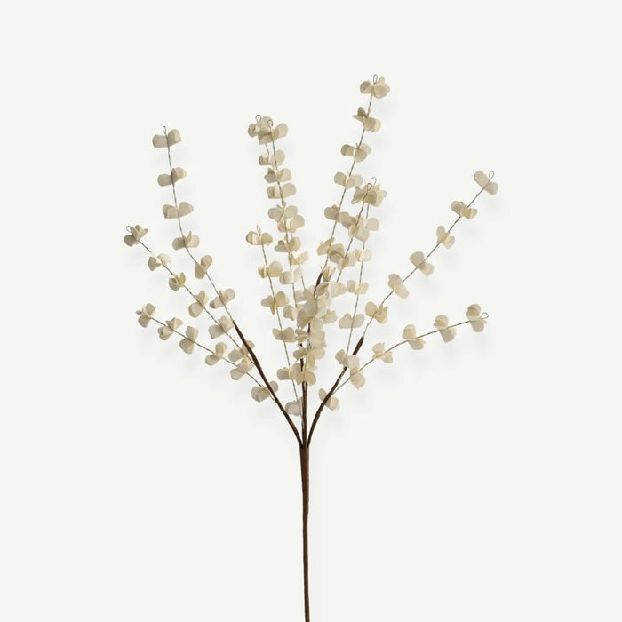 Eucalyptus Leaves - Cream - H65 Cm