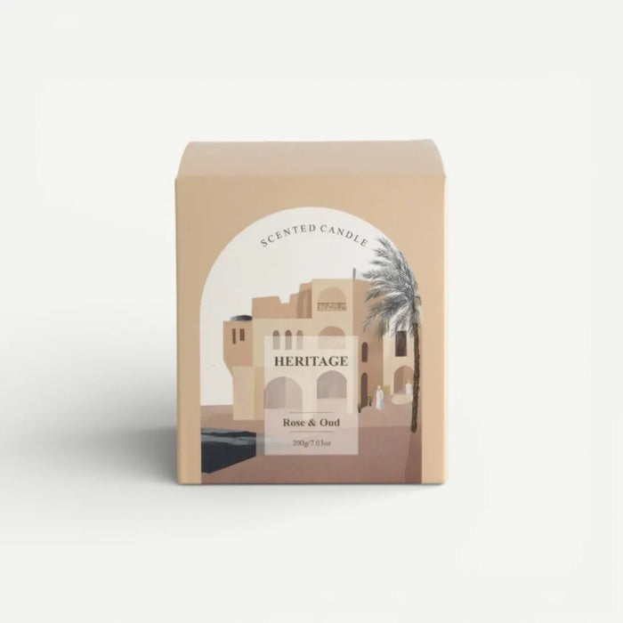 Heritage Jar Candle 200g - Rose & Oud