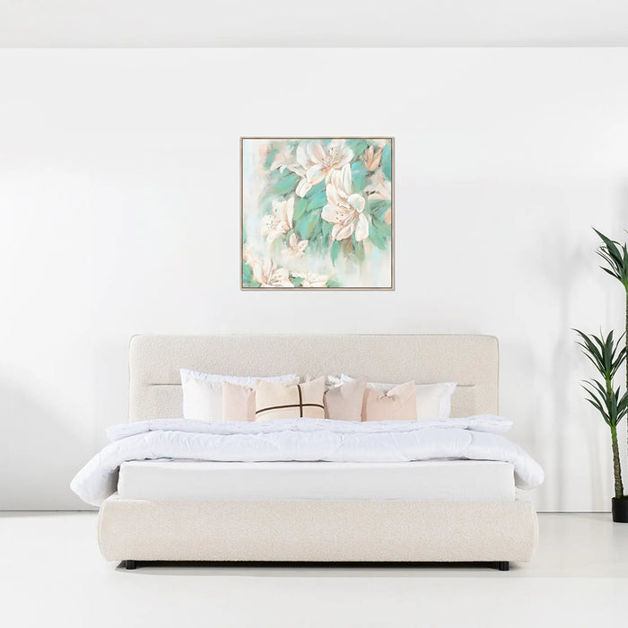 Jim Super King Bed Ivory 200X200cm