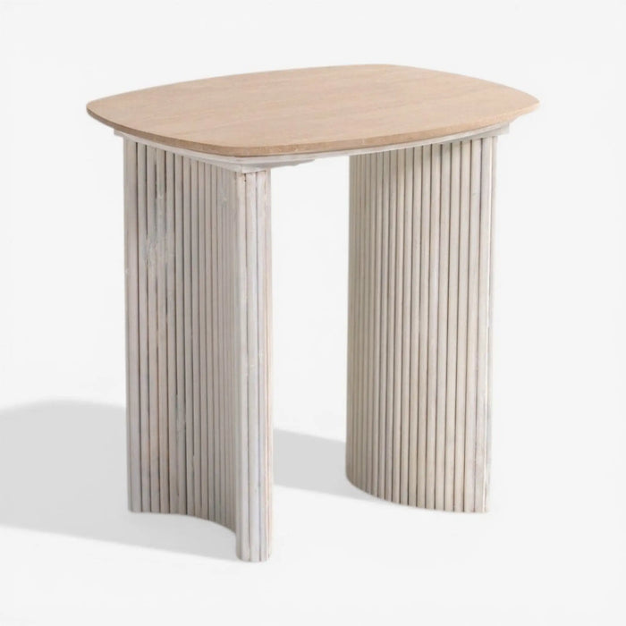Jourie End Table Ecru